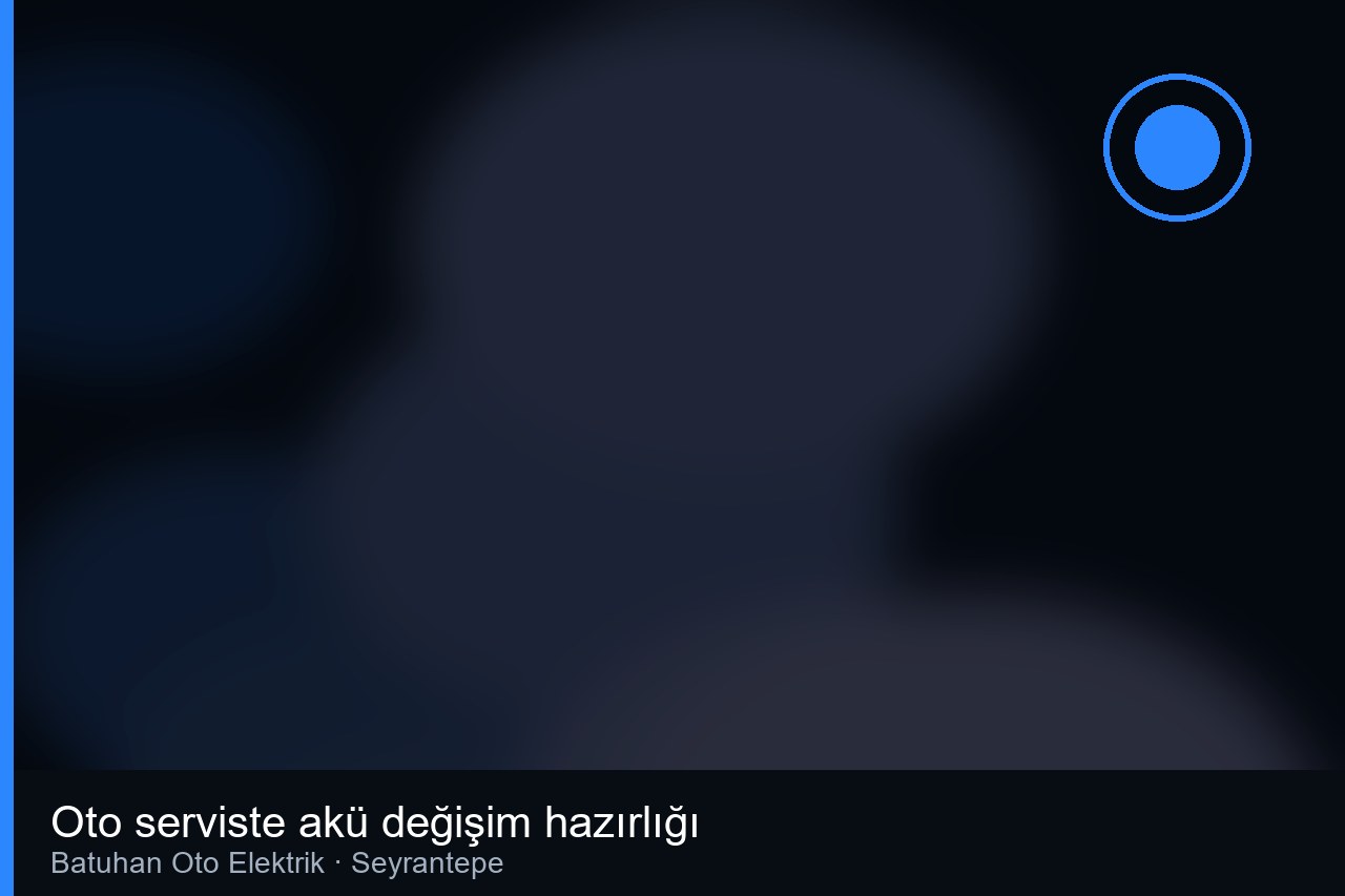 Oto serviste akü değişim hazırlığı - Batuhan Oto Elektrik